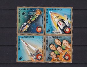 SA23i Burundi 1975 Airmail - Apollo-Soyuz Space Project, used block.