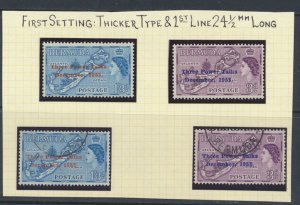 Bermuda SC# 164-165* MNH / Used Three Powers First Setting see details scans