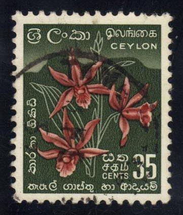 Ceylon #351 Star Orchid, used (0.40)