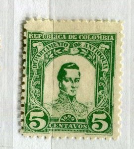 COLOMBIA; ANTIOQUINA 1899 Cordoba issue Mint hinged 5c. value