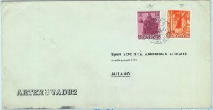 84120 - LIECHTENSTEIN  - Postal History -  Large COVER to ITALY  1963