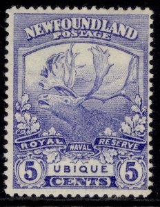 CANADA - Newfoundland GV SG134, 5c ultramarine, LH MINT. Cat £18.