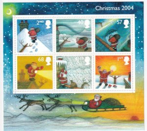 GB SG MS2501 CHRISTMAS MNH MINIATURE SHEET 2004