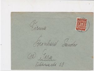 Germany 1946 Allied Occupation to Thuringia Stamps Cover ref 23213