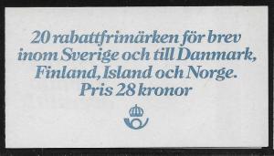 SWEDEN SC# 1359a COMP BKLT/20  VF/MNH 1981