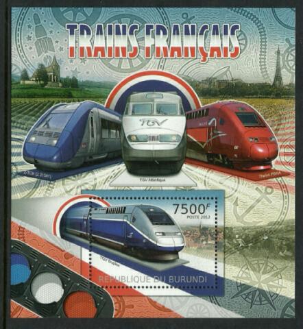 Burundi #1082 MNH S/Sheet - Deluxe Train