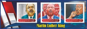 Stamps. Martin Luther King 2020 year 1+1 sheets perforated Mozambique