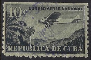 Cuba C13 VFU AIRPLANE Z4132-9