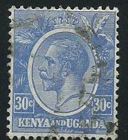 Kenya & Uganda SG 84 Used