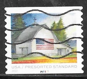 USA 5686: Barn in Spring, plate no single, used, VF