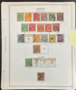 Australia stamp Collection 1859-1971 Mint/used  32 pages