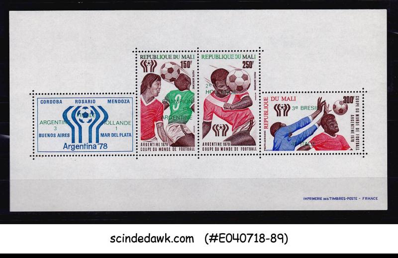 MALI - 1978 WORLD CUP OF FOOTBALL ARGENTINA '78 - MIN/SHT MNH