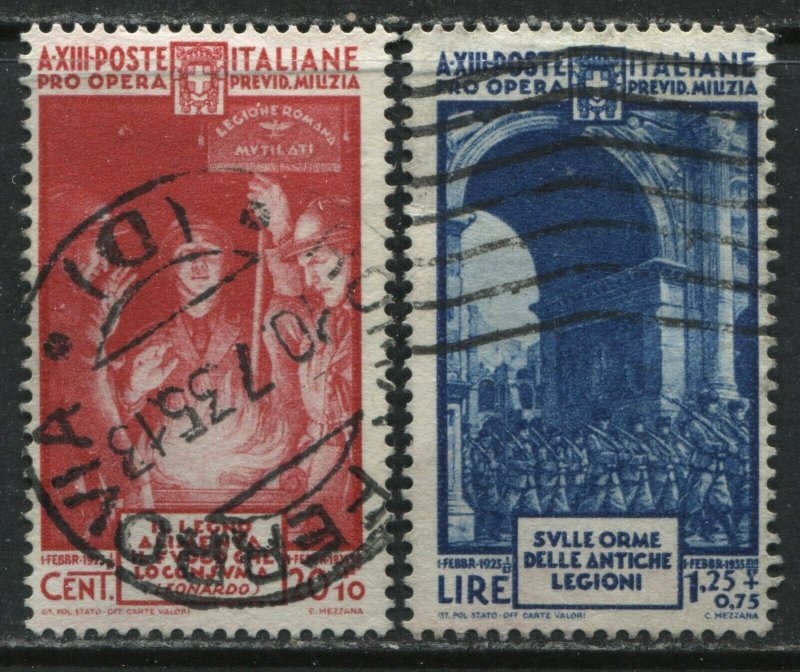 Italy 1935 Semi Postals 20 + 10¢ and 1.25 lire + 75¢ used