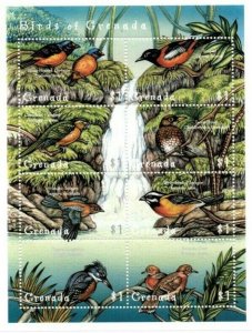 Grenada - 2000 - Birds - Sheet Of 8 - MNH