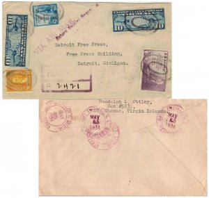 Virgin Islands 3c Mothers of America, 5c Kosciuszko, 10c Monroe Fourth Bureau...