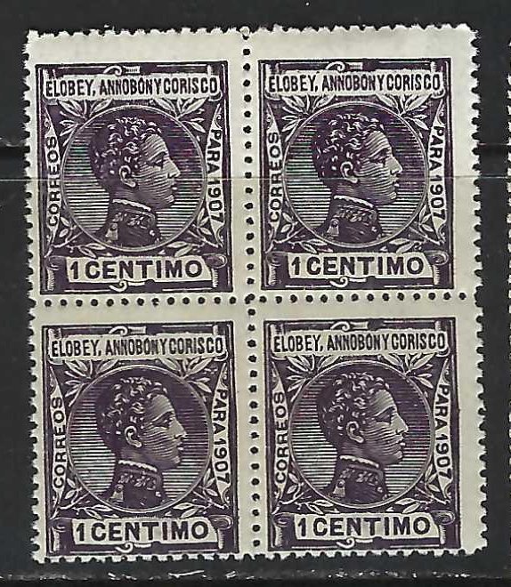 ELOBEY, ANNOBON Y CORISCO 39 MNH BLK 4 L611