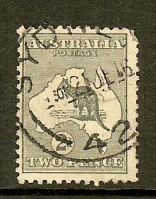 Australia, Scott #3 Kangaroo and Map, Fine Centering, Used 