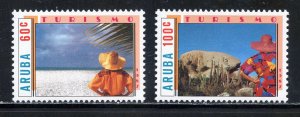 Aruba 27-28 MNH, Tourism Set from 1987.