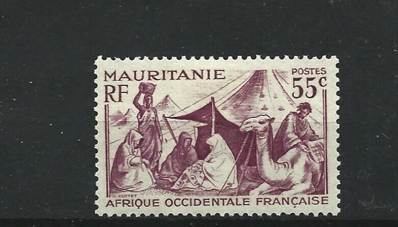 MAURITANIA  1938 - 40  55C  LILAC            MH 