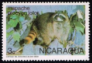 Nicaragua #948 Raccoon; Unused (0.25)