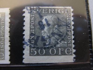 Sweden Sweden Sverige Sweden 1921 Unwmk 50o Perf 10 Fine Green Used A13P3F258-