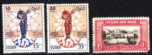 Sudan 128-9 mnh, C41 used