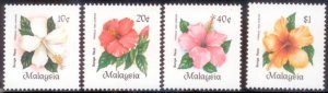 Malaysia 1984 SC# 290-3 Flowers MNH-OG E28