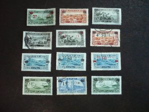 Stamps - Syria - Scott# 187-198 - Used & Mint Hinged Part Set of 12 Stamps