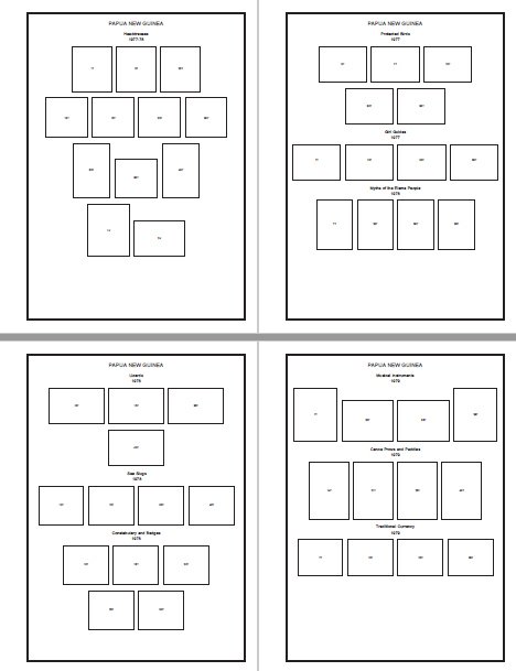 PAPUA NEW GUINEA STAMP ALBUM PAGES 1901-2011 (244 PDF digital pages)