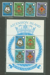 Ascension #166-69a Mint (NH) Single (Complete Set) (Navy)