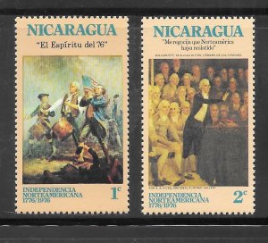 Nicaragua #978-79 MNH Singles