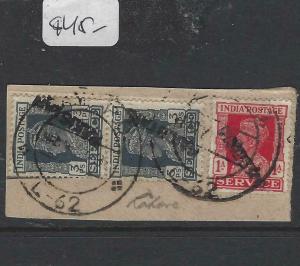 PAKISTAN (P1804BB)  ON INDIA H/S PIECE 3P PR+1A  L62 CANCEL   VFU