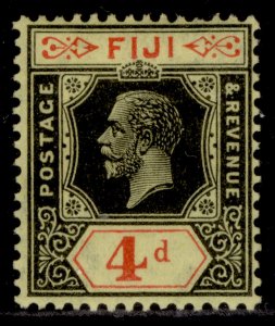 FIJI GV SG235, 4d black & red/yellow, M MINT. Cat £15.