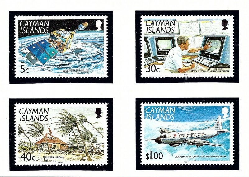 Cayman Is 628-31 MNH 1991 Hurricane Awareness    (KA)