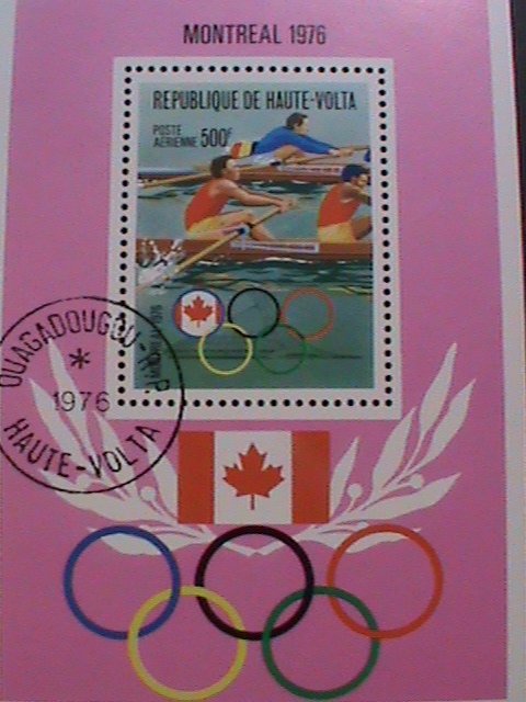 ​UPPER VOLAT-1976-OLYMPIC GAMES MONTREAL'76 CANADA CTO S/S SHEET VERY FINE