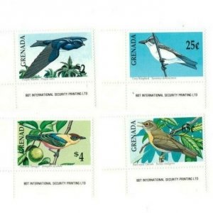 Grenada - 1990 - Birds - Set Of 4 Stamps - MNH