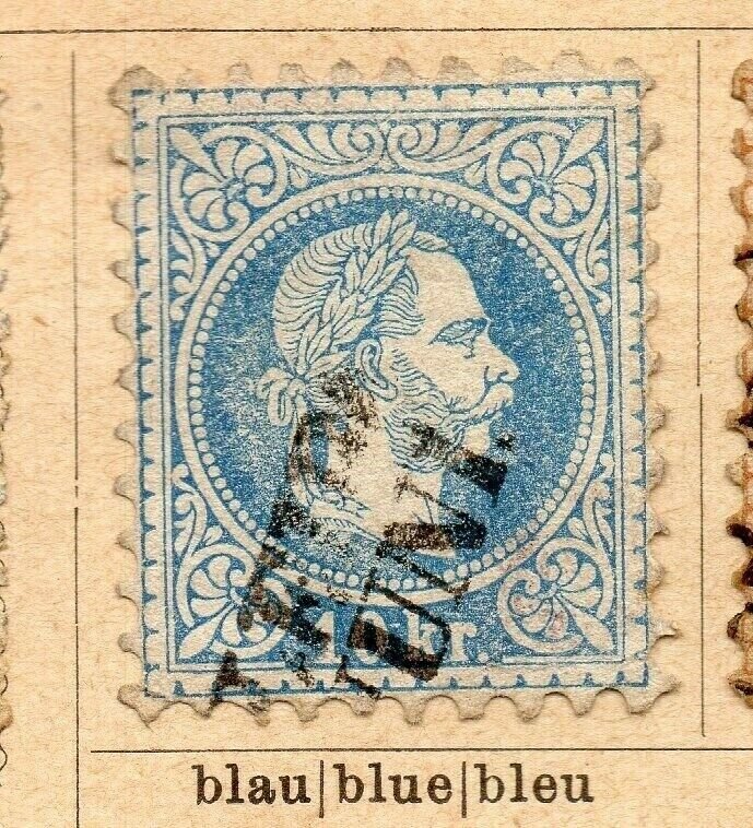 Austria 1867 Early Issue Fine Used 10kr. NW-08369
