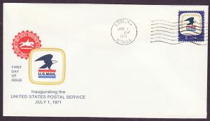 1396 Postal Service Emblem cacheted FDC