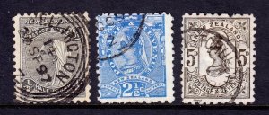 New Zealand - Scott #67A-69 - Used - SCV $30