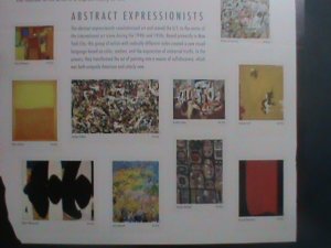 ​UNITED STATES-2010 SC#4444  ABSTRACT EXPRESSIONISTS-PAINTING-MNH S/S SHEET VF