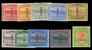 Dominica SG47-54s Cat£200, 1908-20 1p-5sh, complete set (according to SG), o...