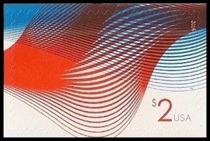 US 4954 Two Dollar Patriotic Wave $2 single MNH 2015