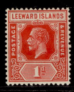 LEEWARD ISLANDS GV SG60, 1d carmine red, M MINT.