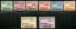 Iraq Scott C1-C8 First Airmail set. Mint LH