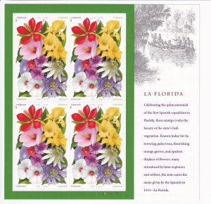 U.S.: Sc #4750-53, La Florida Forever Stamps, Sheet of 16, MNH