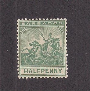 BARBADOS SC# 92   FVF/MOG  1904