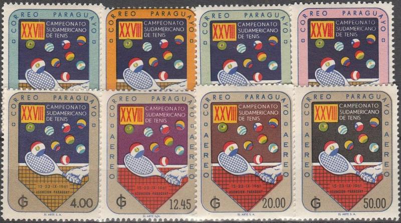 Paraguay #605-9, C301-3 MNH F-VF CV $6.15 (SU3440L)