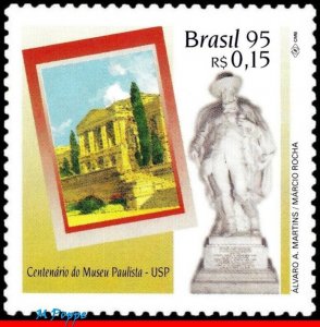 2549 BRAZIL 1995 PAULISTA MUSEUM, CENT., USP, SCULPTURE, MI# 2660 RHM C-1959 MNH