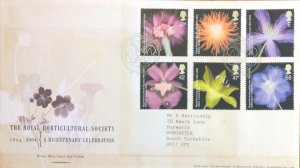 GREAT BRITAIN FDC 2004 ROYAL HORTICULTURAL SOCIETY. WISLEY  HANDSTAMP