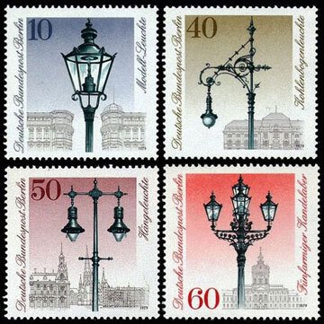 Scott #9N430-3 Gas Lamps MNH